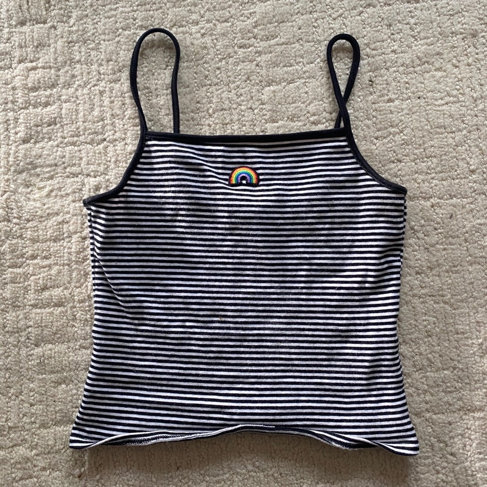 Rainbow crop top